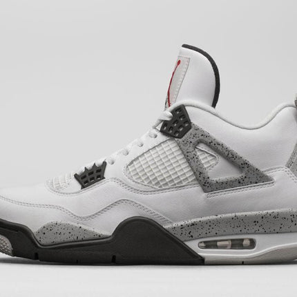 Men's Air Jordan 4 White Cement Shoes