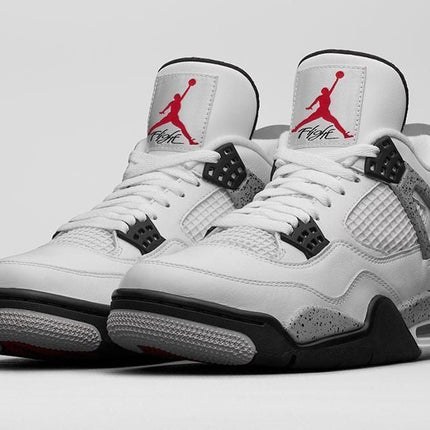 Men's Air Jordan 4 White Cement Shoes
