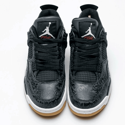 Men's Air Jordan 4 Black Laser Shoes