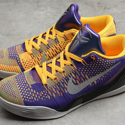 Men's Kobe 9 Purple Yellow Shoes