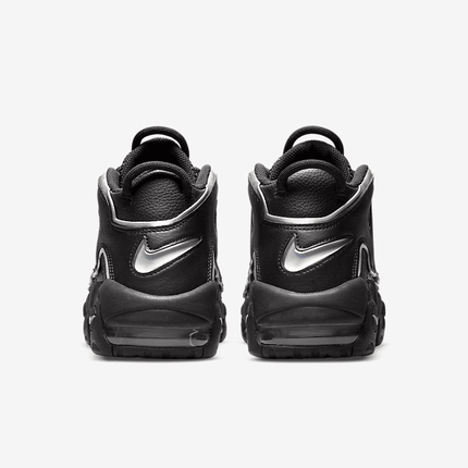Men's Air More Uptempo Black Metallic Silver Shoes