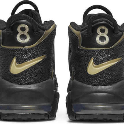 Men's Air More Uptempo GS Black Metallic Gold Star Shoes