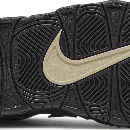 Men's Air More Uptempo GS Black Metallic Gold Star Shoes