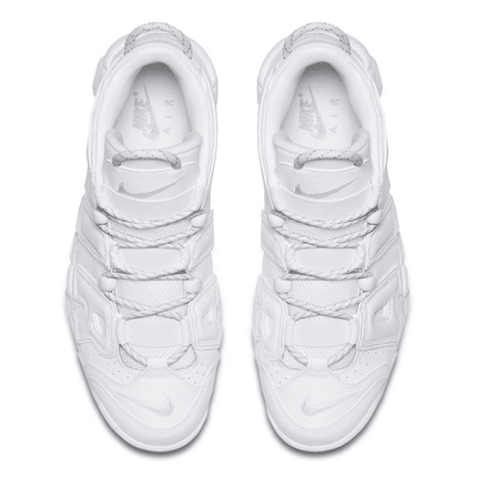 Men's Air More Uptempo GS Triple White Shoes