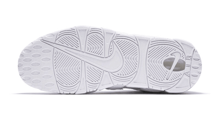 Men's Air More Uptempo GS Triple White Shoes