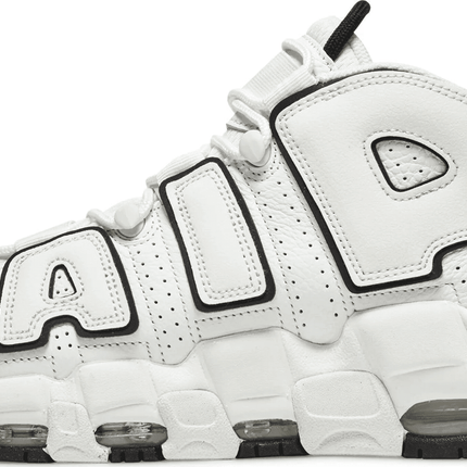 Men's Air More Uptempo White Black Shoes