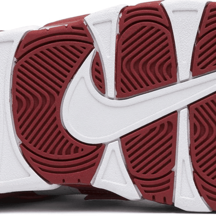 Men's Air More Uptempo White Red Shoes