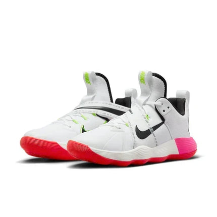 Men's Nike React Hyperset White Pink Orange Shoes
