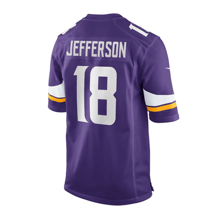 Justin Jefferson Baltimore Ravens 2025 Pro Bowl Patch Game Men Jersey - Purple