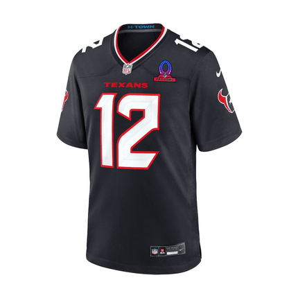 Nico Collins Houston Texans 2025 Pro Bowl Patch Game Men Jersey - Navy
