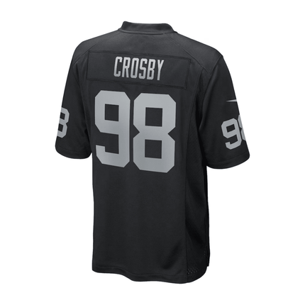 Maxx Crosby Las Vegas Raiders 2025 Pro Bowl Patch Game Men Jersey - Black