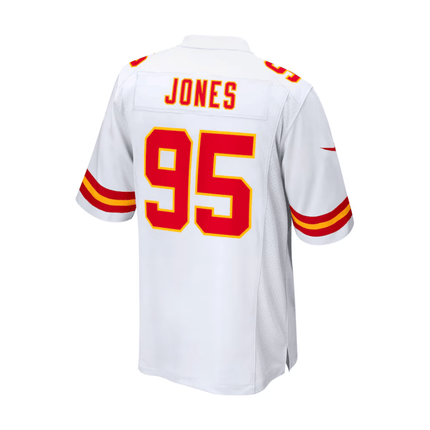 Chris Jones Kansas City Chiefs 2025 Pro Bowl Patch Game Men Jersey - White