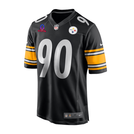 T.J. Watt Pittsburgh Steelers 2025 Pro Bowl Patch Game Men Jersey - Black