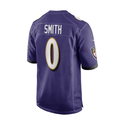 Roquan Smith Baltimore Ravens 2025 Pro Bowl Patch Game Men Jersey - Purple