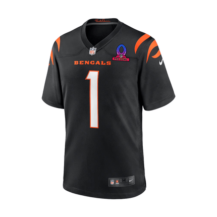 Ja'Marr Chase Cincinnati Bengals 2025 Pro Bowl Patch Game Men Jersey - Black