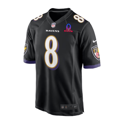 Lamar Jackson Baltimore Ravens 2025 Pro Bowl Patch Alternate Game Men Jersey - Black