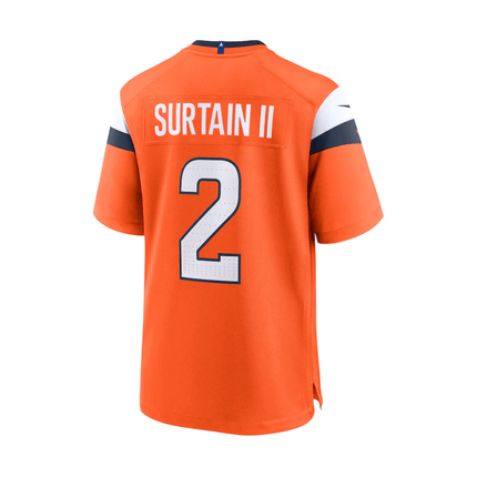 Patrick Surtain II Denver Broncos 2025 Pro Bowl Patch Game Men Jersey - Orange