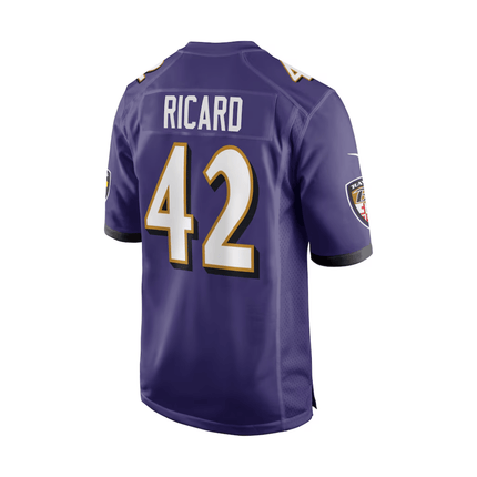 Patrick Ricard Baltimore Ravens 2025 Pro Bowl Patch Game Men Jersey - Purple