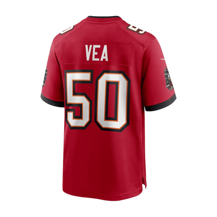 Vita Vea Tampa Bay Buccaneers 2025 Pro Bowl Patch Game Men Jersey - Red