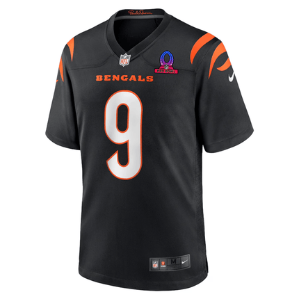Joe Burrow Cincinnati Bengals 2025 Pro Bowl Patch Game Men Jersey - Black