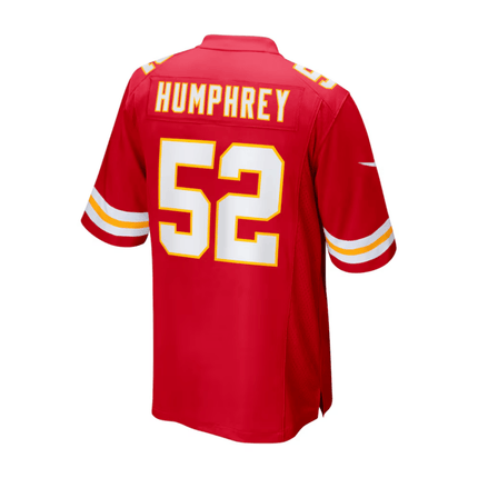Creed Humphrey Kansas City Chiefs 2025 Pro Bowl Patch Game Men Jersey - Red