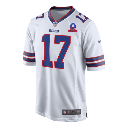Josh Allen Buffalo Bills 2025 Pro Bowl Patch Game Men Jersey - White