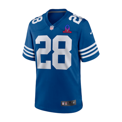 Jonathan Taylor Indianapolis Colts 2025 Pro Bowl Patch Game Men Jersey - Royal