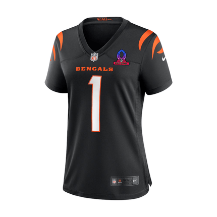 Ja'Marr Chase Cincinnati Bengals 2025 Pro Bowl Patch Game Jersey - Black