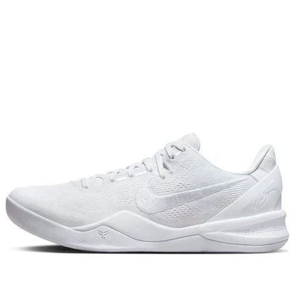 Men's Kobe 8 Proto Halo Triple White Shoes
