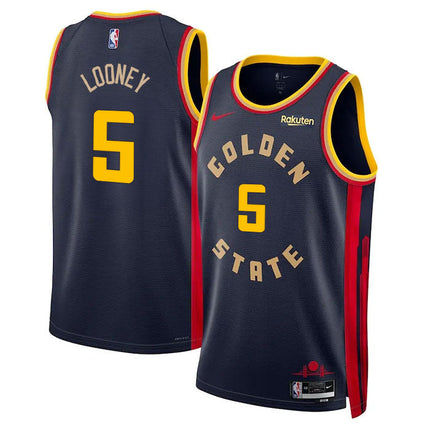 Kevon Looney Golden State Warriors 2024-2025 City Edition Fan Support Team Navy Jersey