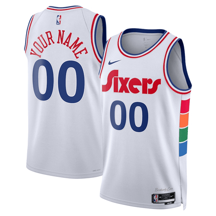 Customize Philadelphia 76ers 2024-2025 City Edition Fan Support Team Jersey