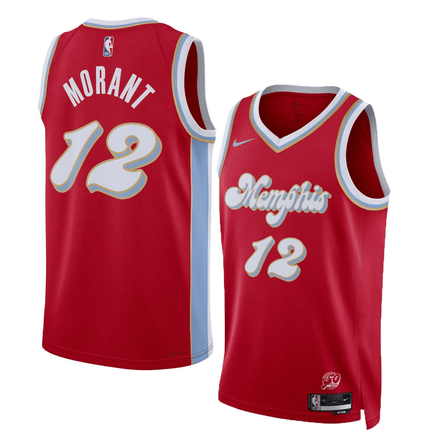 Ja Morant Memphis Grizzlies 2024-2025 City Edition Fan Support Team Red Jersey