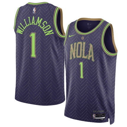 Zion Williamson New Orleans Pelicans 2024-2025 City Edition Fan Support Team Purple Jersey