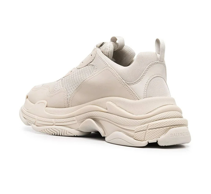Men's Balenciaga Triple S  Beige Sneakers