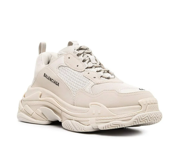 Men's Balenciaga Triple S  Beige Sneakers