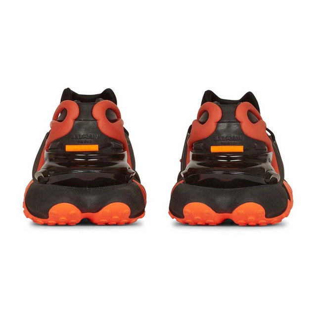 Men's Balmain Unicorn Low-Top Orange Sneakers