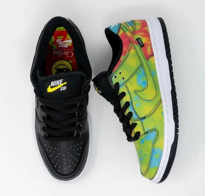 Men's Civilist x Nike SB Dunk Low Pro QS Thermography Shoes