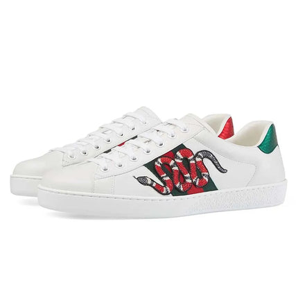 Men's Gucci Ace Embroidered Snake Sneakers