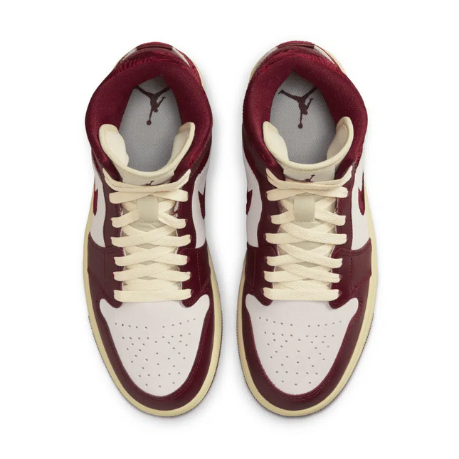 Men's Nike Air Jordan 1 High Tiki Leaf Team Red Shoes