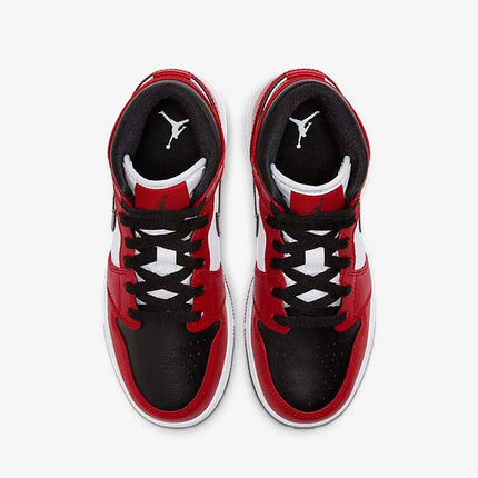 Men's Nike Air Jordan 1  Mid Chicago White Toe Shoes
