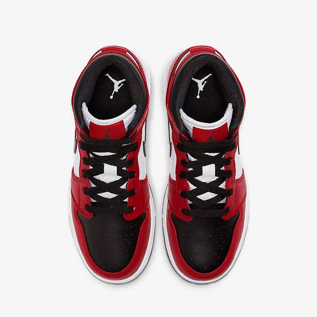 Men's Nike Air Jordan 1  Mid Chicago White Toe Shoes