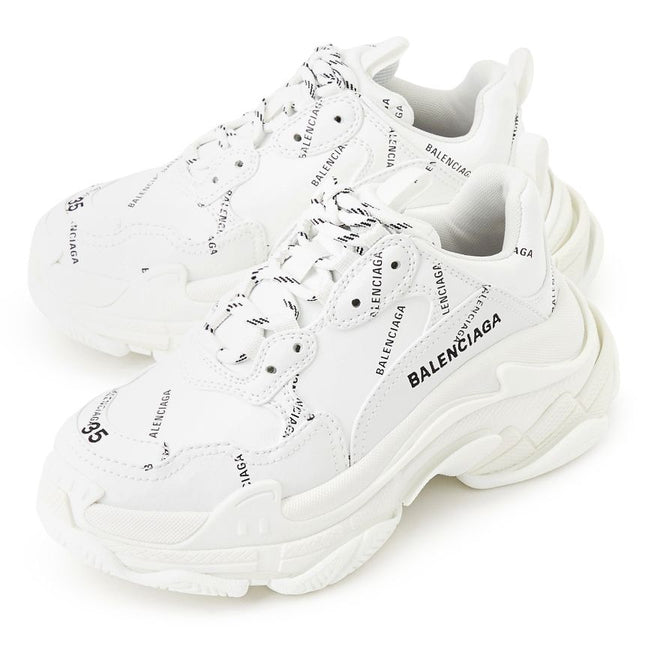 Men's Balenciaga Triple S White Sneakers