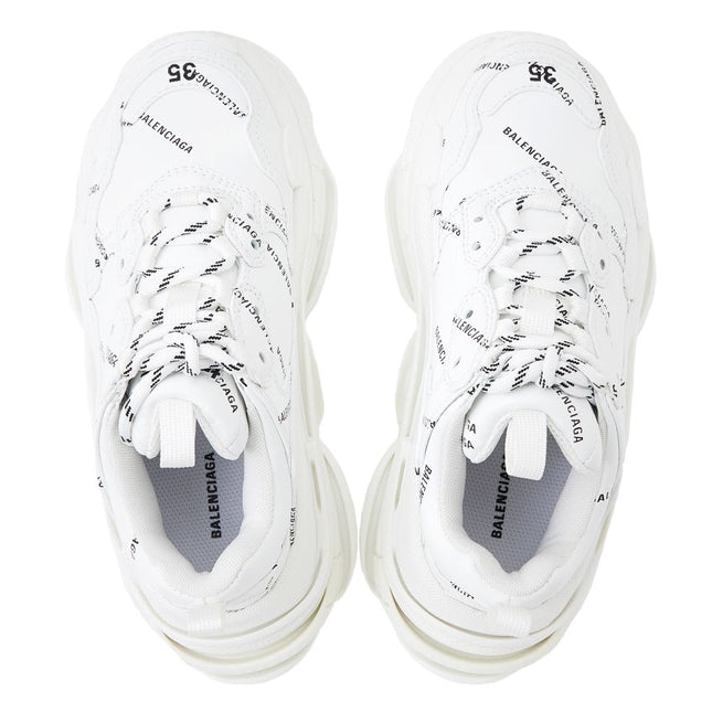 Men's Balenciaga Triple S White Sneakers