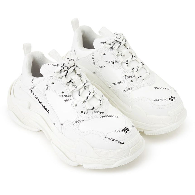 Men's Balenciaga Triple S White Sneakers