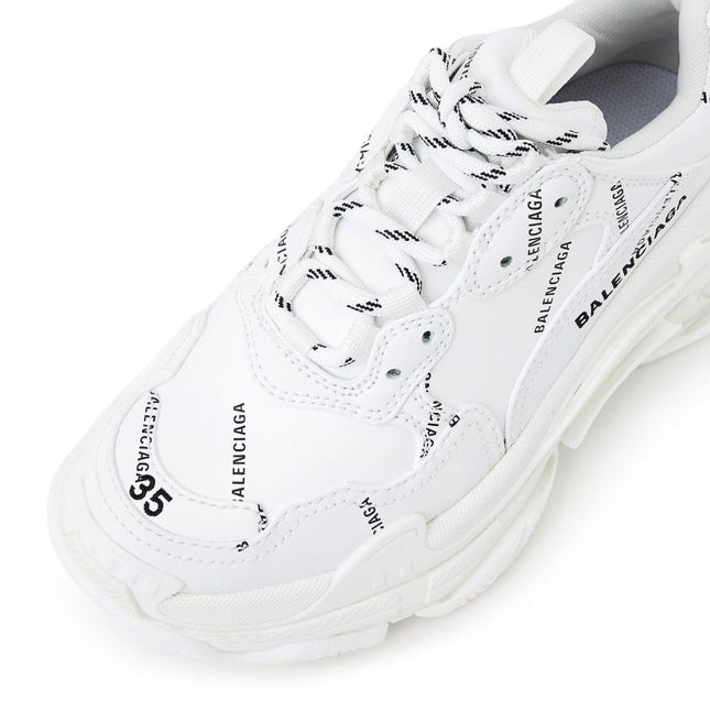 Men's Balenciaga Triple S White Sneakers