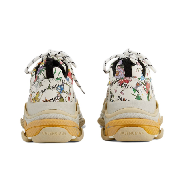 Men's Gucci x Balenciaga Triple S  Flora Print Sneakers