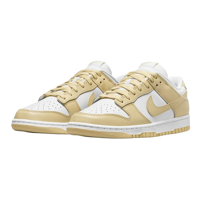 Men's  Nike Dunk Low Retro White Team Gold Shoes