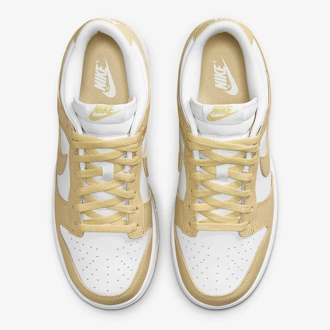 Men's  Nike Dunk Low Retro White Team Gold Shoes