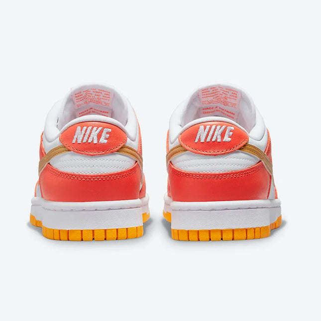 Men's Nike SB Dunk Low Golden Orange White Gold Shoes