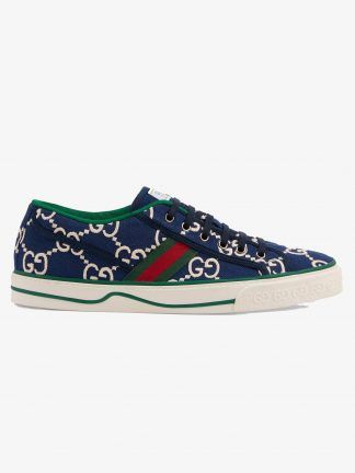 Men's Disney x Gucci Tennis 1977 Ink Blue Sneaker
